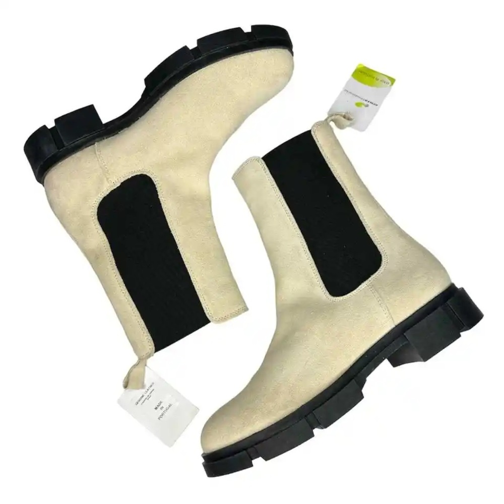 CRUZA TENDENCIA Made in Portugal Chelsea Suede Leather Boots - Picture 10 of 17